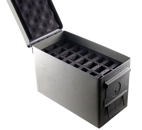 metal ammo boxes for foam inserts for ar15 mags|Innovatex .50 Cal Metal Ammo Can.